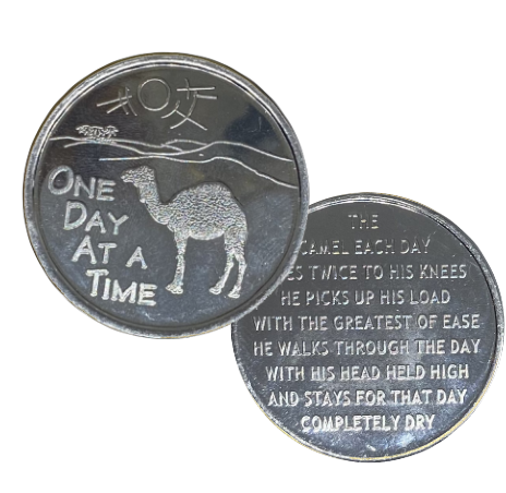C12. Camel Desert, w Camel Story on back, Aluminum Coin. DC47 - Premium Medallions from Wendells - Just $1! Shop now at Choices Books & Gifts