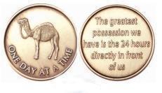 C14a. Camel, "One Day At A Time" Front, "Greatest Possession", Bronze Coin. BRM133 - Premium Medallions from Wendells - Just $2.50! Shop now at Choices Books & Gifts