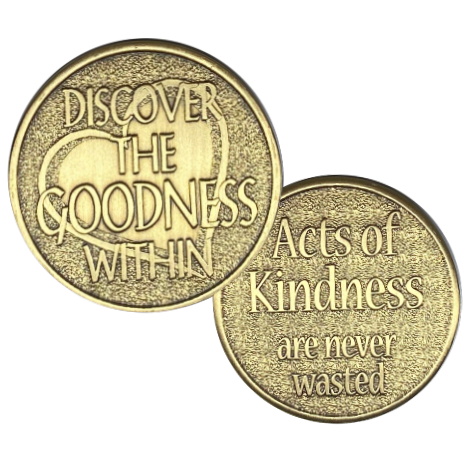 C21. Discover the Goodness Bronze Coin - Premium Medallions from Wendells - Just $2.50! Shop now at Choices Books & Gifts