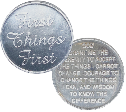 C28. First Things First. DC138 - Premium Medallions from Wendells - Just $1! Shop now at Choices Books & Gifts