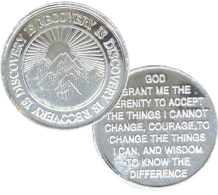 C55. Recovery Is Discovery, Aluminum Coin - Premium Medallions from Wendells - Just $1! Shop now at Choices Books & Gifts