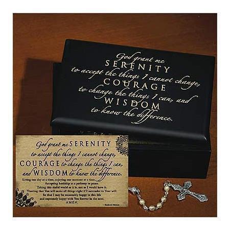 G023. God Box: Wood, Black Serenity Prayer Box. G17 - Premium Gifts from Abbey Press - Just $29.95! Shop now at Choices Books & Gifts