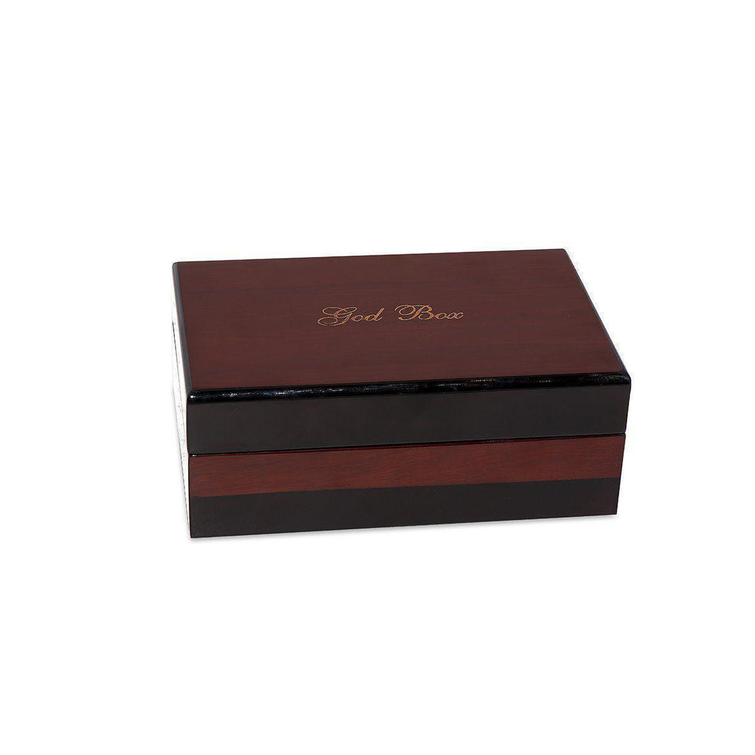 G024. God Box: Teakwood with Serenity Prayer on Inside Cover.  G6 - Premium Gifts from Culver Enterprises - Just $94.95! Shop now at Choices Books & Gifts