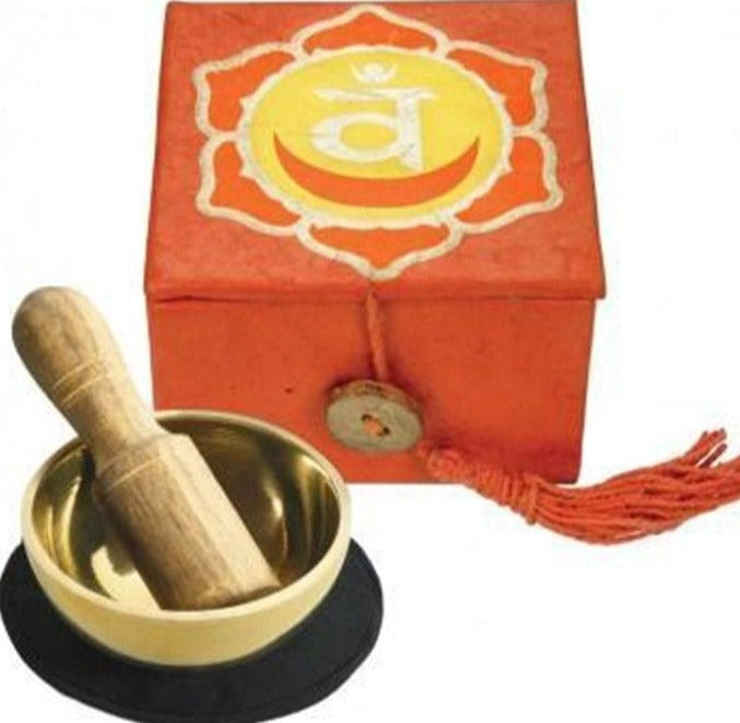 G136. Chakra Mini Singing Bowl - 2nd Chakra, Sacral - Choices Books & Gifts