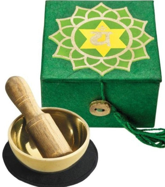 G138. Chakra Mini Singing Bowl - 4th Chakra, Heart - Choices Books & Gifts