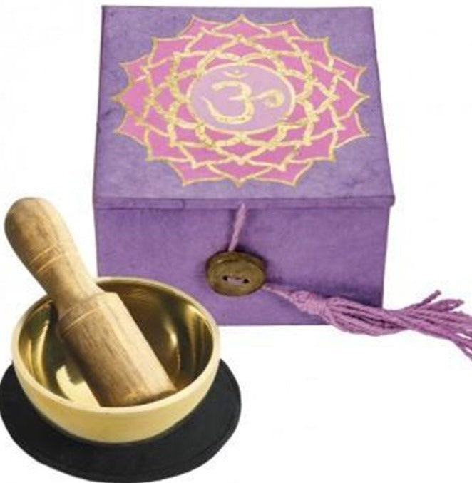 G141. Chakra Mini Singing Bowl - 7th Chakra, Crown - Choices Books & Gifts