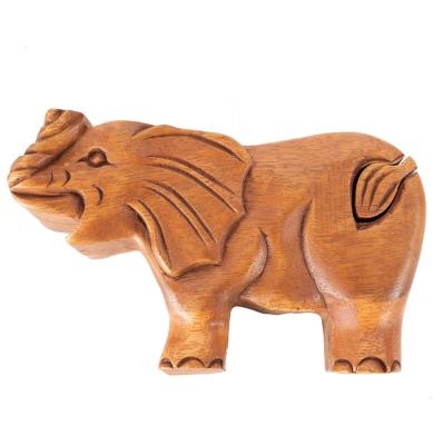 G143. Wooden Animal Puzzle Box - Elephant - Choices Books & Gifts