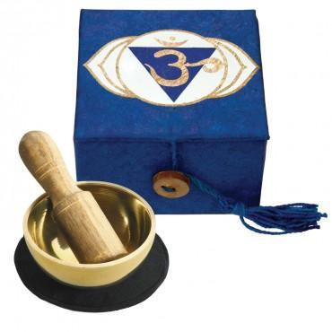 G140. Chakra Mini Singing Bowl - 6th Chakra, Third Eye - Premium Gifts from DZI - Just $29.95! Shop now at Choices Books & Gifts