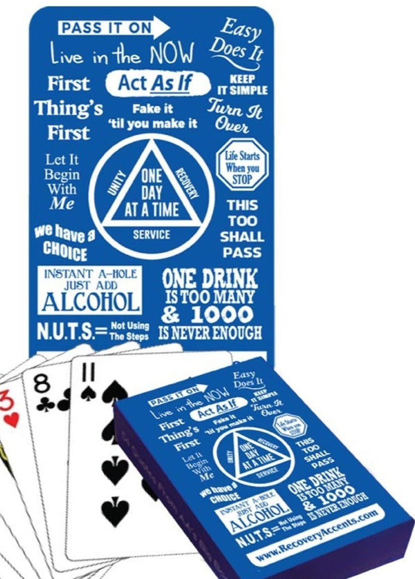 G089. Cards: AA Playing Cards - Premium Gifts from Recovery Accents - Just $10.95! Shop now at Choices Books & Gifts