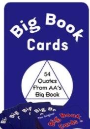 G090. Cards: BIG BOOK CARDS - Premium AA Daily Reflections Gifts Gifts from Sober City USA - Just $10.95! Shop now at Choices Books & Gifts