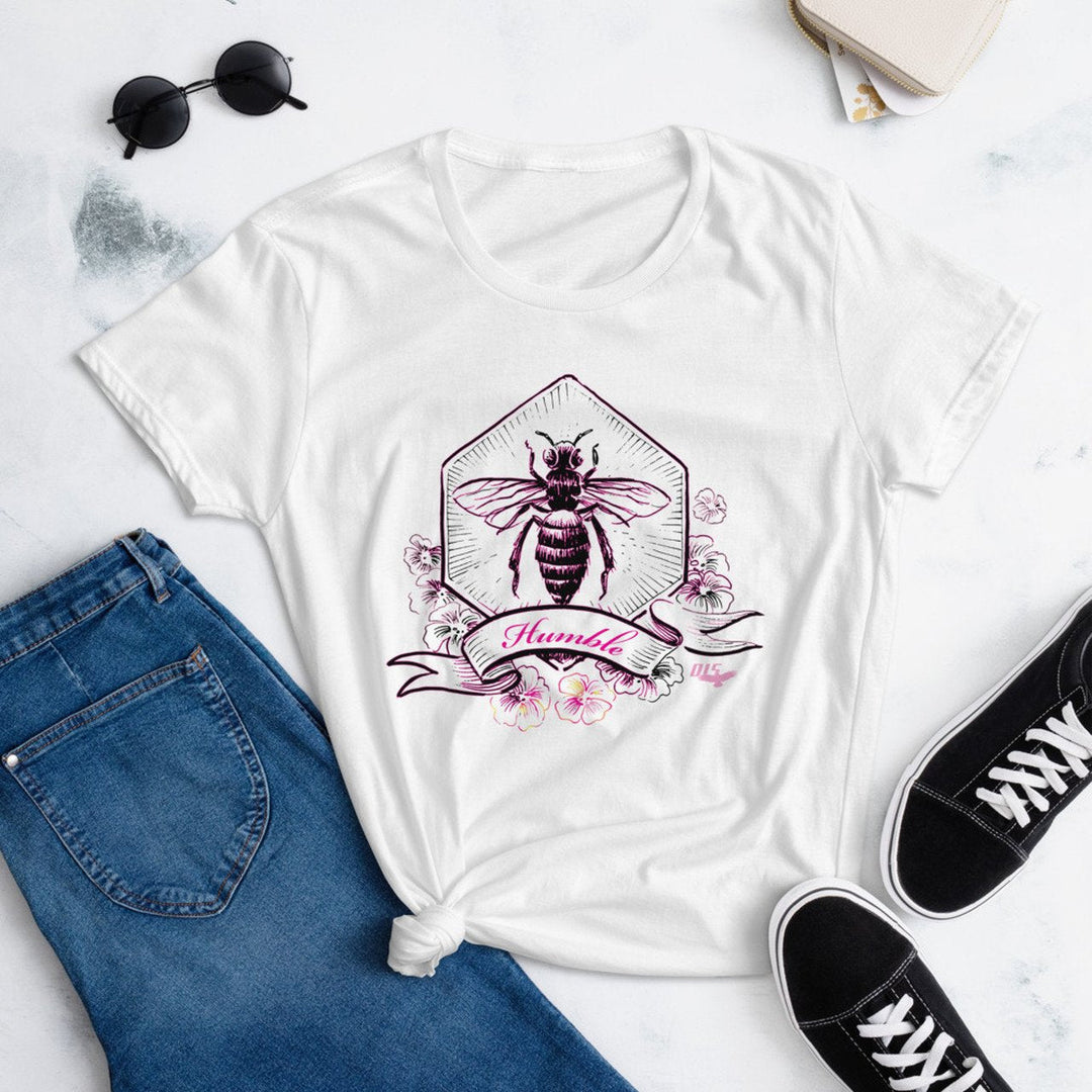 G114. Bee Humble Tshirt (Women's) - Many Colors Available - Premium Gifts from Daniella Darren Park - Just $29.95! Shop now at Choices Books & Gifts