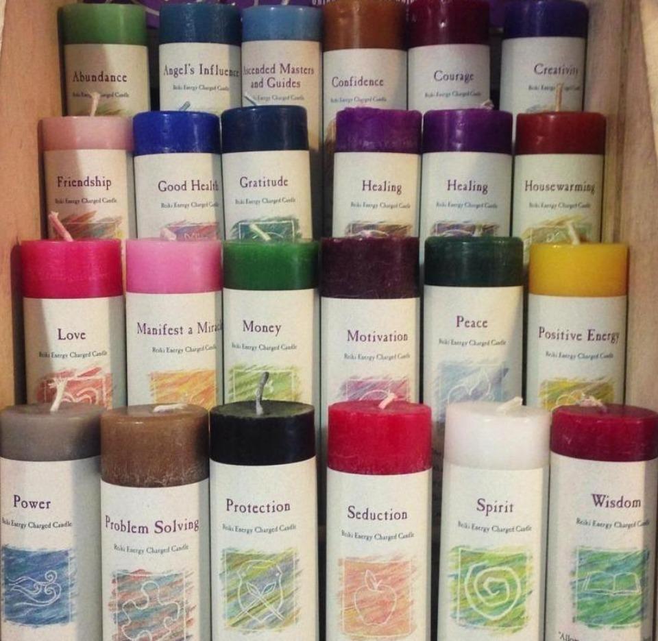G119. Candle: Herbal Magic Pillars* - Premium Gifts from CRYSTAL JOURNEY CANDLES - Just $11.95! Shop now at Choices Books & Gifts