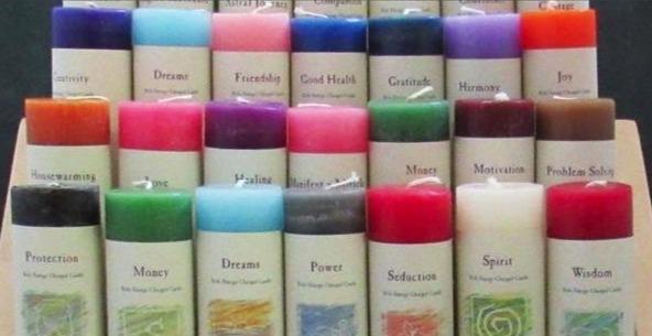 G119. Candle: Herbal Magic Pillars* - Premium Gifts from CRYSTAL JOURNEY CANDLES - Just $11.95! Shop now at Choices Books & Gifts