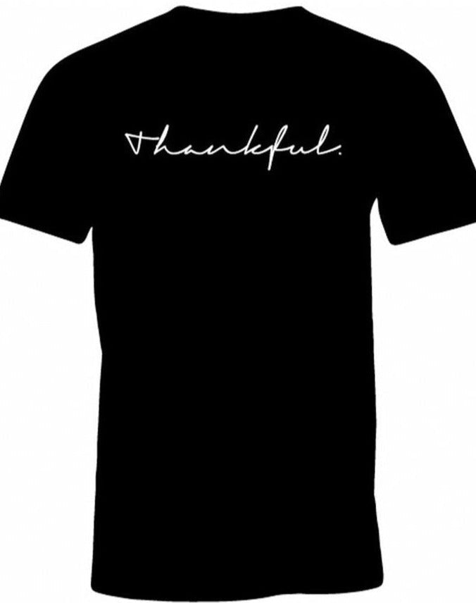 G109. Thankful Tshirt (Mens) - Choices Books & Gifts
