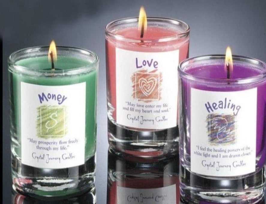 G122. Candle: Herbal Magic Votive Candle* - Premium Gifts from CRYSTAL JOURNEY CANDLES - Just $7.95! Shop now at Choices Books & Gifts