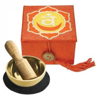 G136. Chakra Mini Singing Bowl - 2nd Chakra, Sacral - Premium Gifts from DZI - Just $29.95! Shop now at Choices Books & Gifts