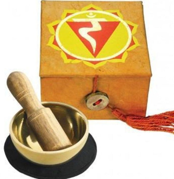 G137. Chakra Mini Singing Bowl - 3rd Chakra, Solar Plexus - Premium Gifts from DZI - Just $29.95! Shop now at Choices Books & Gifts