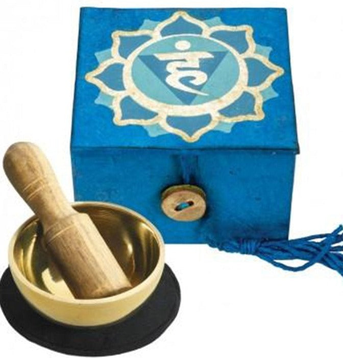 G139. Chakra Mini Singing Bowl - 5th Chakra, Throat - Premium Gifts from DZI - Just $29.95! Shop now at Choices Books & Gifts