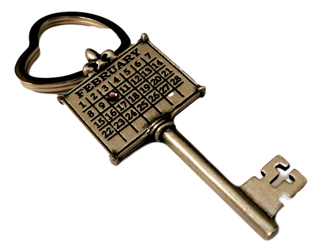 AG54. "Your Special Day" Key Calendar Necklace with a Colored Crystal (Ball chain included) - Premium Jewelry from Daniella Darren Park - Just $44.99! Shop now at Choices Books & Gifts