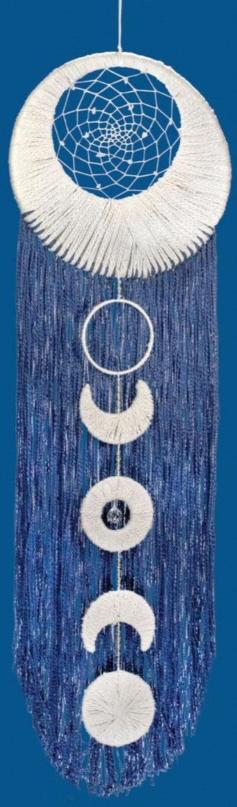 G174. Dreamcatcher: Lunar Phases, Blue - Premium Gifts from DZI Handmade - Just $74.95! Shop now at Choices Books & Gifts