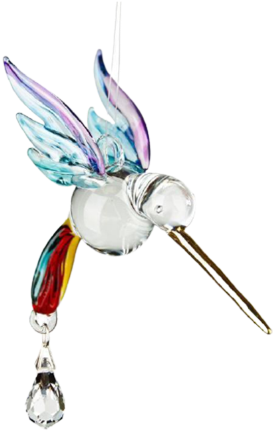G192. Crystal Fantasy Glass - Hummingbird, Rainbow.  CHRAI - Premium Gifts from Woodstock Percussions - Just $29.95! Shop now at Choices Books & Gifts