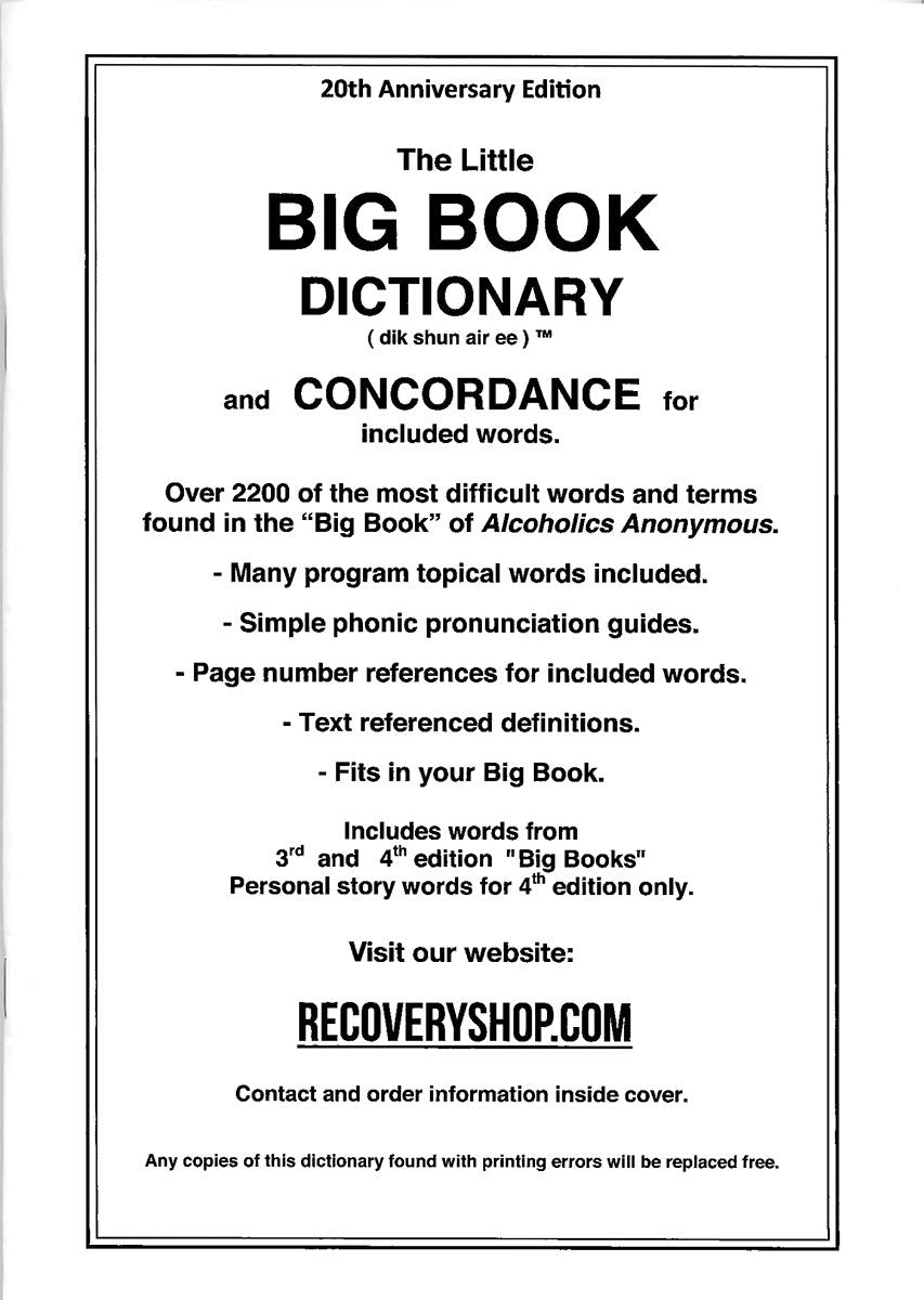 Little Big Book Dictionary - Premium Books from Little Big Book Dictionary and Concordance - Just $11.95! Shop now at Choices Books & Gifts