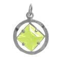 NS60. NA Symbol Birthstone Pendant, Sterling Silver - Premium Jewelry from 12 Step Gold by Jonathan Friedman - Just $24.95! Shop now at Choices Books & Gifts