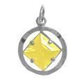 NS60. NA Symbol Birthstone Pendant, Sterling Silver - Premium Jewelry from 12 Step Gold by Jonathan Friedman - Just $24.95! Shop now at Choices Books & Gifts