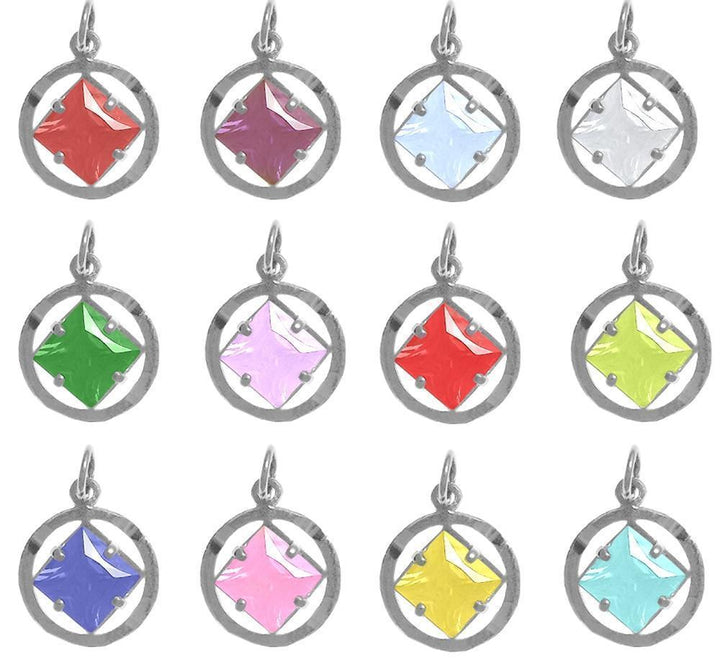 NS60. NA Symbol Birthstone Pendant, Sterling Silver - Premium Jewelry from 12 Step Gold by Jonathan Friedman - Just $24.95! Shop now at Choices Books & Gifts