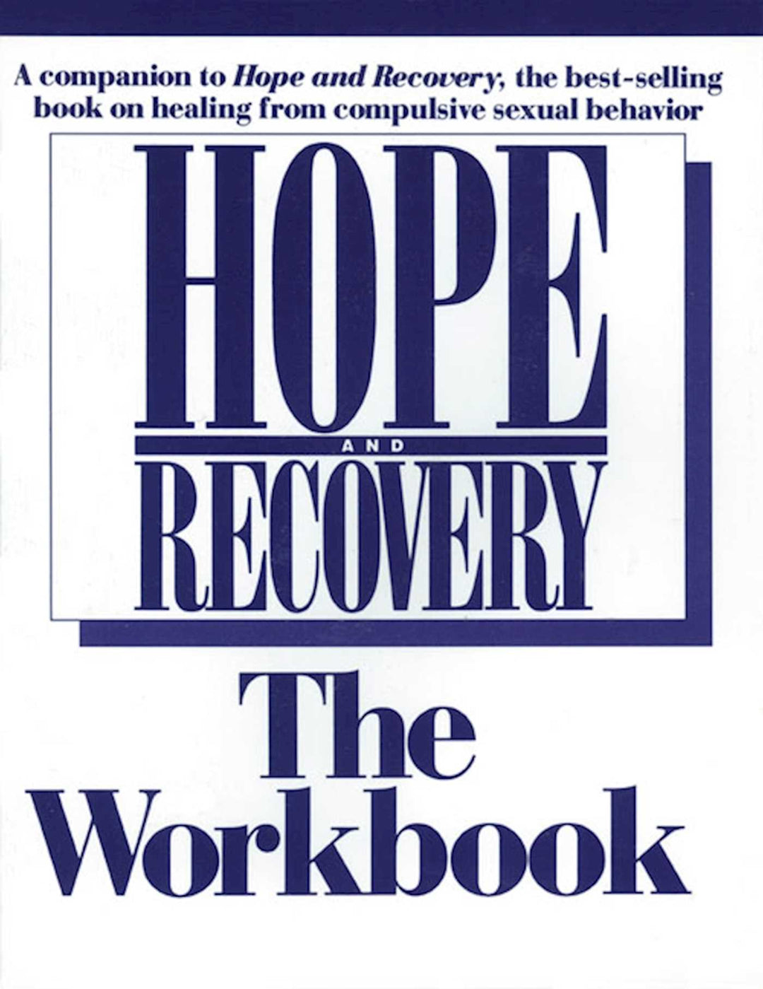 Hope and Recovery: The Workbook, by Anonymous - Choices Books & Gifts