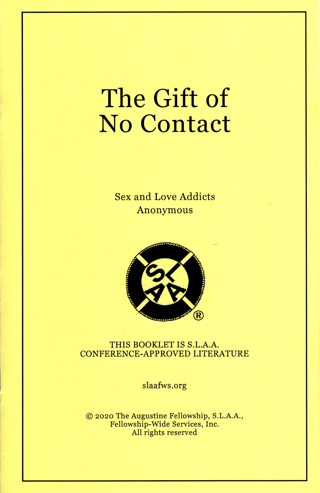 SLAA:  The Gift of No Contact - Premium Books from Zaibi - Just $8! Shop now at Choices Books & Gifts