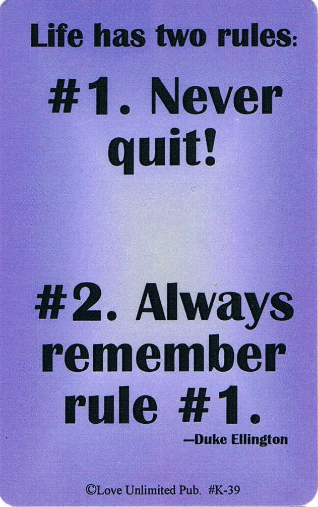 Wallet card: 2 Rules - Choices Books & Gifts