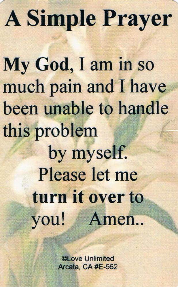 Wallet card: A Simple Prayer - Premium Gifts from Love Unlimited - Just $1.25! Shop now at Choices Books & Gifts