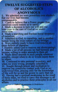 Wallet card: 12 Suggested Steps - Premium Gifts from Love Unlimited - Just $1.25! Shop now at Choices Books & Gifts