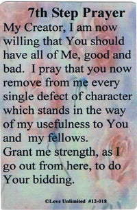 Wallet Card: 7th Step Prayer - Premium Gifts from Love Unlimited - Just $1.25! Shop now at Choices Books & Gifts
