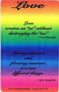 Wallet card: Love - Premium Gifts from Love Unlimited - Just $1.25! Shop now at Choices Books & Gifts