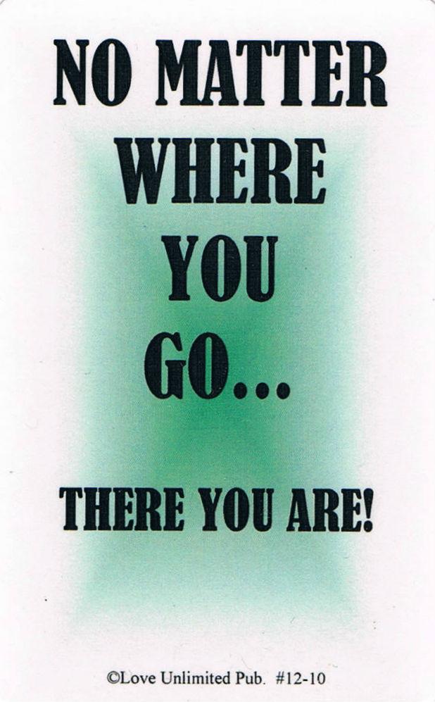 Wallet card: No Matter Where - Choices Books & Gifts