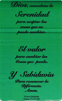 Wallet card: Serenidad - Premium Gifts from Love Unlimited - Just $1.25! Shop now at Choices Books & Gifts