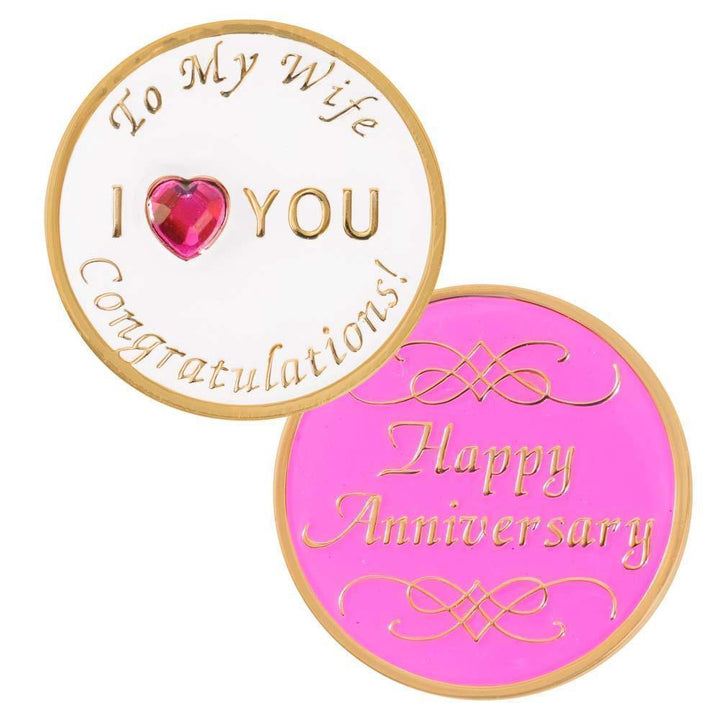 #Z11. Wife Anniversary Medallion - Premium Medallions from Choices - Just $13.95! Shop now at Choices Books & Gifts