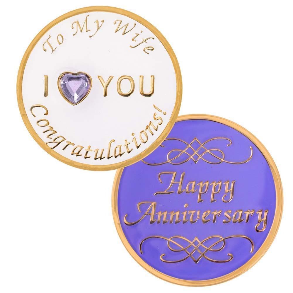 #Z11. Wife Anniversary Medallion - Premium Medallions from Choices - Just $13.95! Shop now at Choices Books & Gifts