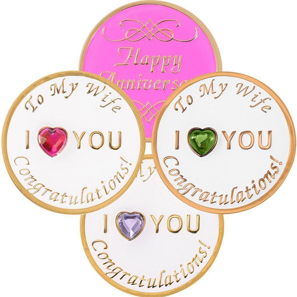 #Z11. Wife Anniversary Medallion - Premium Medallions from Choices - Just $13.95! Shop now at Choices Books & Gifts