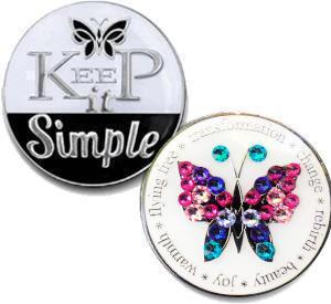 #Z20. Keep It Simple Medallion Bling - Premium Medallions from Recovery Accents - Just $21.95! Shop now at Choices Books & Gifts