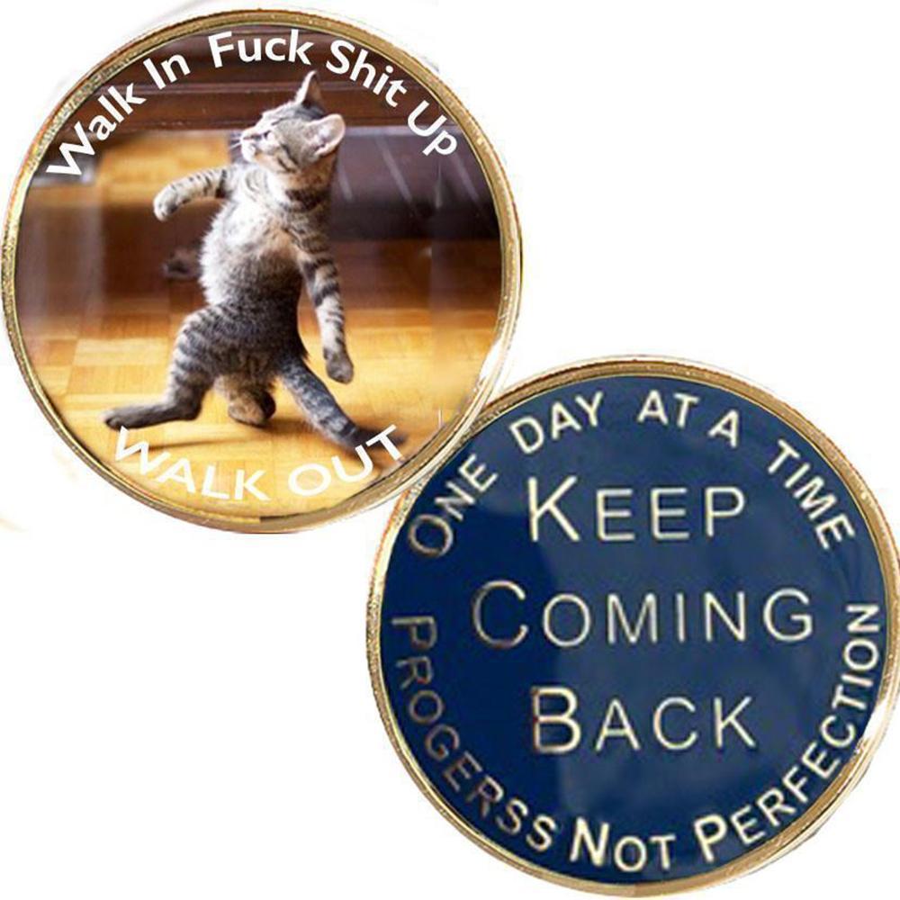 #Z32. Walk In Walk Out Cat Medallion, Print Version - Premium Medallions from Choices - Just $13.95! Shop now at Choices Books & Gifts
