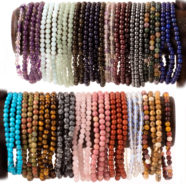 ZB01.  Bracelet: 4mm Stretch Gemstone Bracelet - Premium Jewelry from DVB New York - Just $9.95! Shop now at Choices Books & Gifts