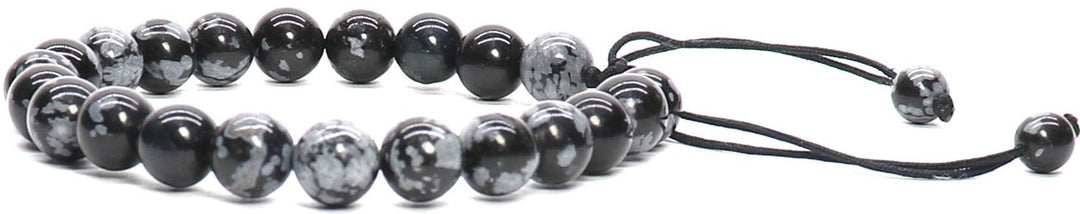 ZC01. Snowflake Obsidian Crystal Bracelet - Premium Jewelry from Other - Just $24.95! Shop now at Choices Books & Gifts