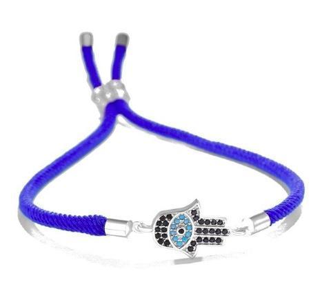 ZC19c. Hamsa Hand w Evil Eye Protection Bracelets MULTI COLORS - Premium Jewelry from DVB New York - Just $6.95! Shop now at Choices Books & Gifts