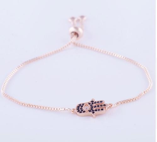 ZC23. Hamsa Bracelet Gold, Silver, Rose. NEW! - Premium Jewelry from DVB New York - Just $9.95! Shop now at Choices Books & Gifts