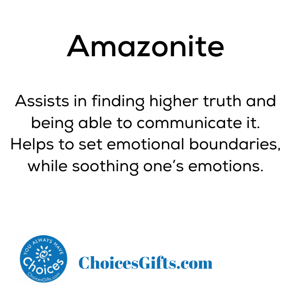 Z. Crystals: Amazonite (Tumbled) - Premium Gifts from Choices - Just $4.95! Shop now at Choices Books & Gifts