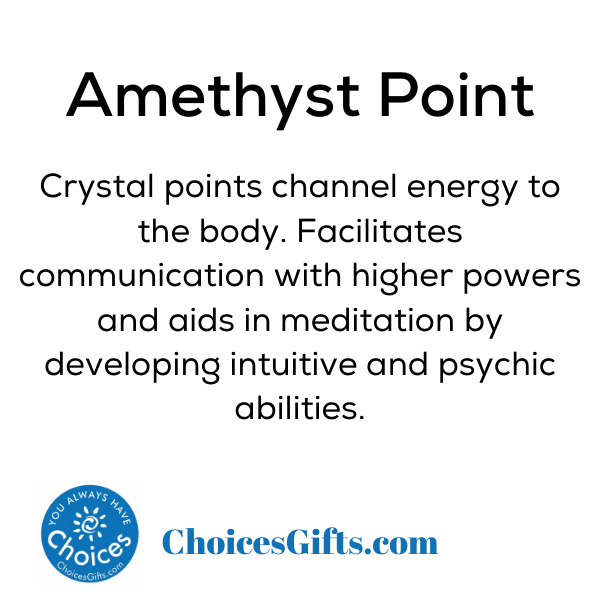 Z. Crystals: Amethyst Point (Raw) - Premium Gifts from Choices - Just $4.95! Shop now at Choices Books & Gifts