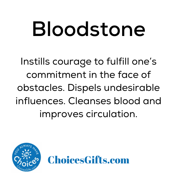 Z. Crystals: Bloodstone (Tumbled) - Premium Gifts from Choices - Just $4.95! Shop now at Choices Books & Gifts
